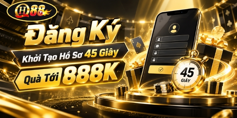Đăng Ký QH88 | Khởi Tạo Hồ Sơ 45 Giây - Quà Tới 888K