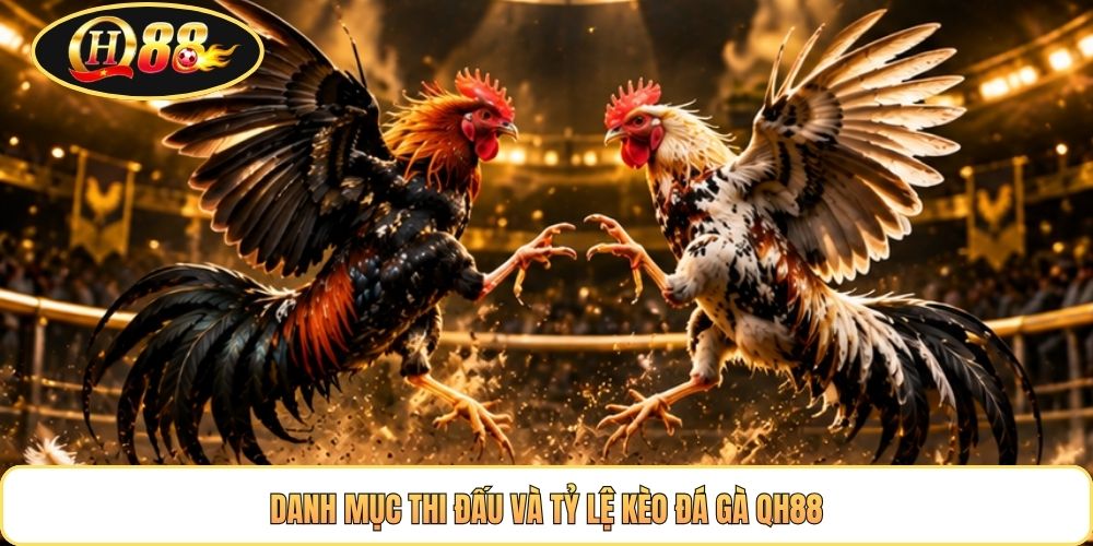 Danh mục thi đấu và tỷ lệ kèo đá gà QH88