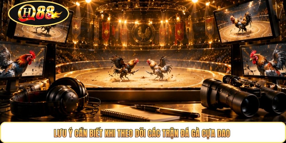 Lưu ý cần biết khi theo dõi các trận đá gà cựa dao 