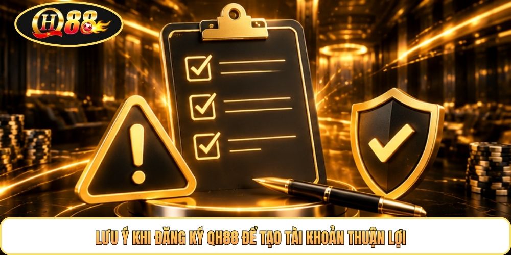 Lưu ý khi đăng ký QH88 để tạo tài khoản thuận lợi 