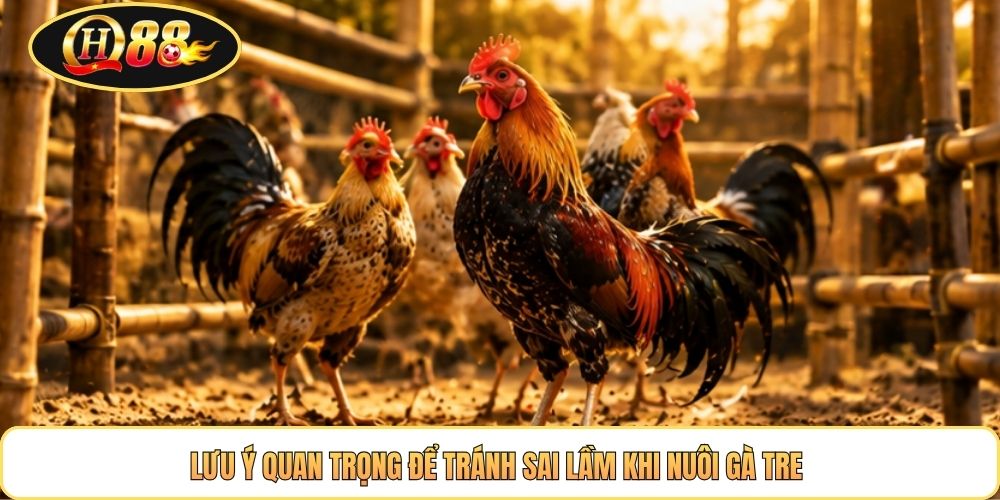 Lưu ý quan trọng để tránh sai lầm khi nuôi gà tre 