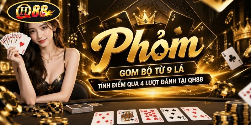 Phỏm | Gom Bộ Từ 9 Lá - Tính Điểm Qua 4 Lượt Đánh Tại QH88