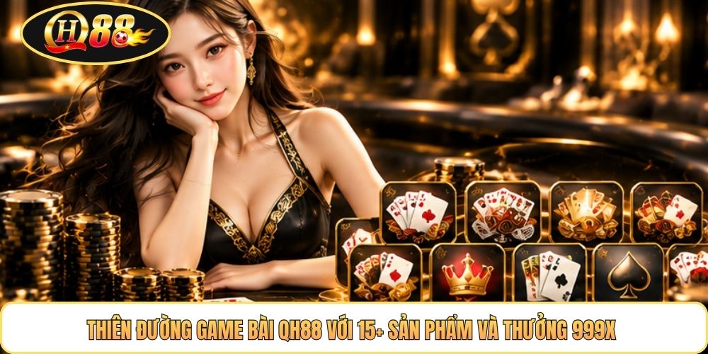 Thiên đường game bài QH88 với 15+ sản phẩm và thưởng 999X 